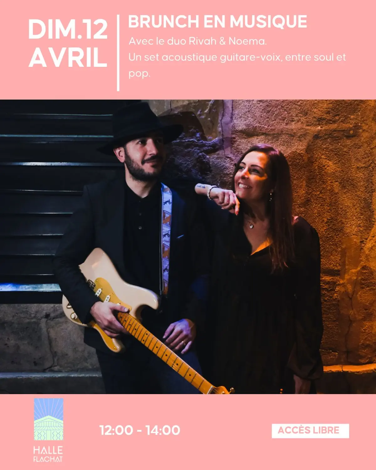 Brunch en musique avec Rivah & Noema à la Halle Flachat