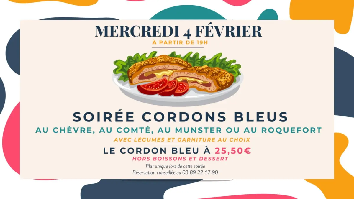 Soirée cordons bleus