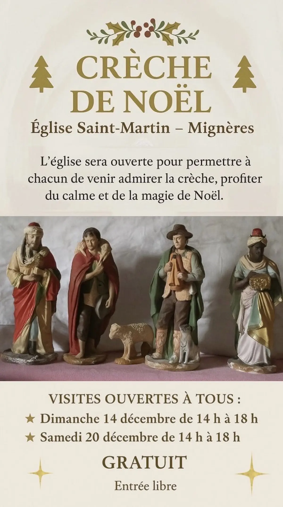 La crèche de Noël à Mignères