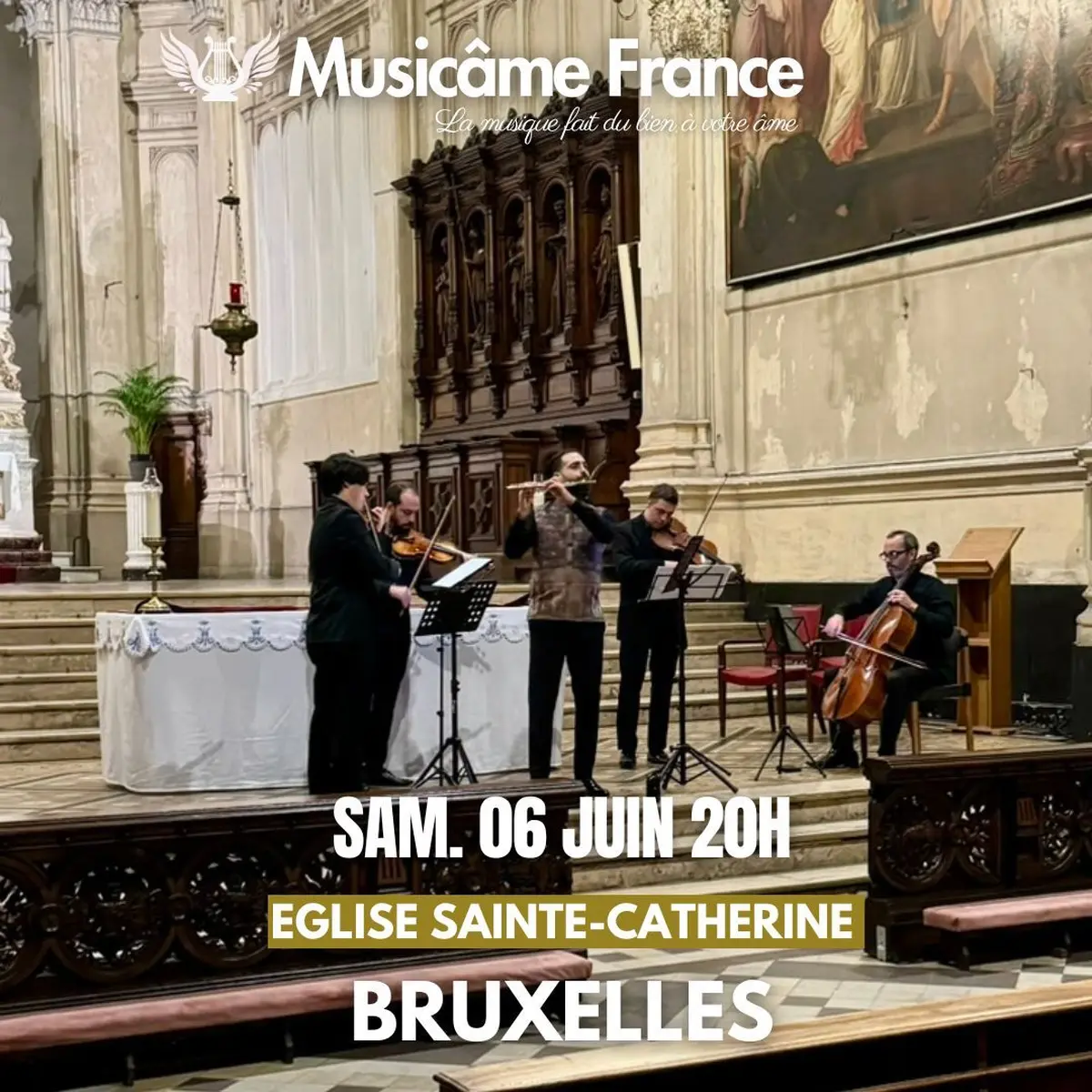 Concert à Bruxelles : Ravel, Vivaldi, Tchaikovsky, Taffanel, Bizet, Aznavour