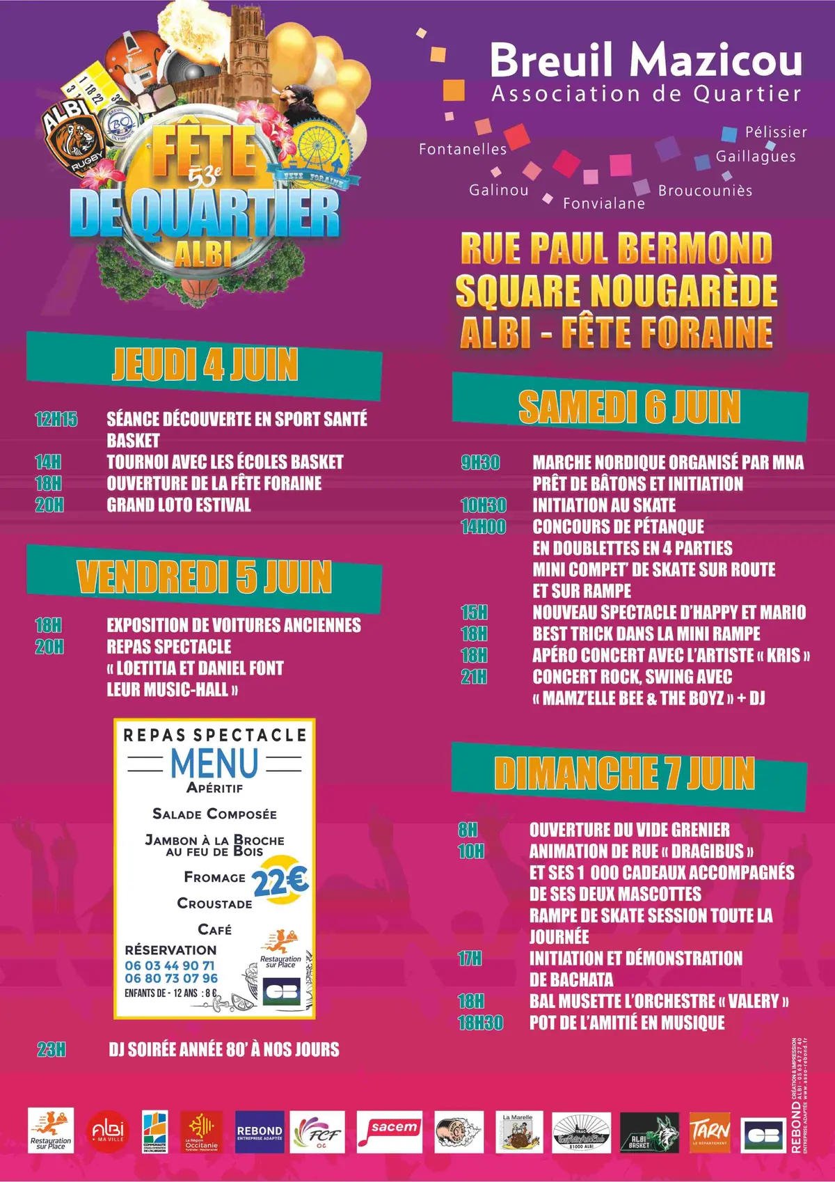 53ème fête de quartier Breuil Mazicou
