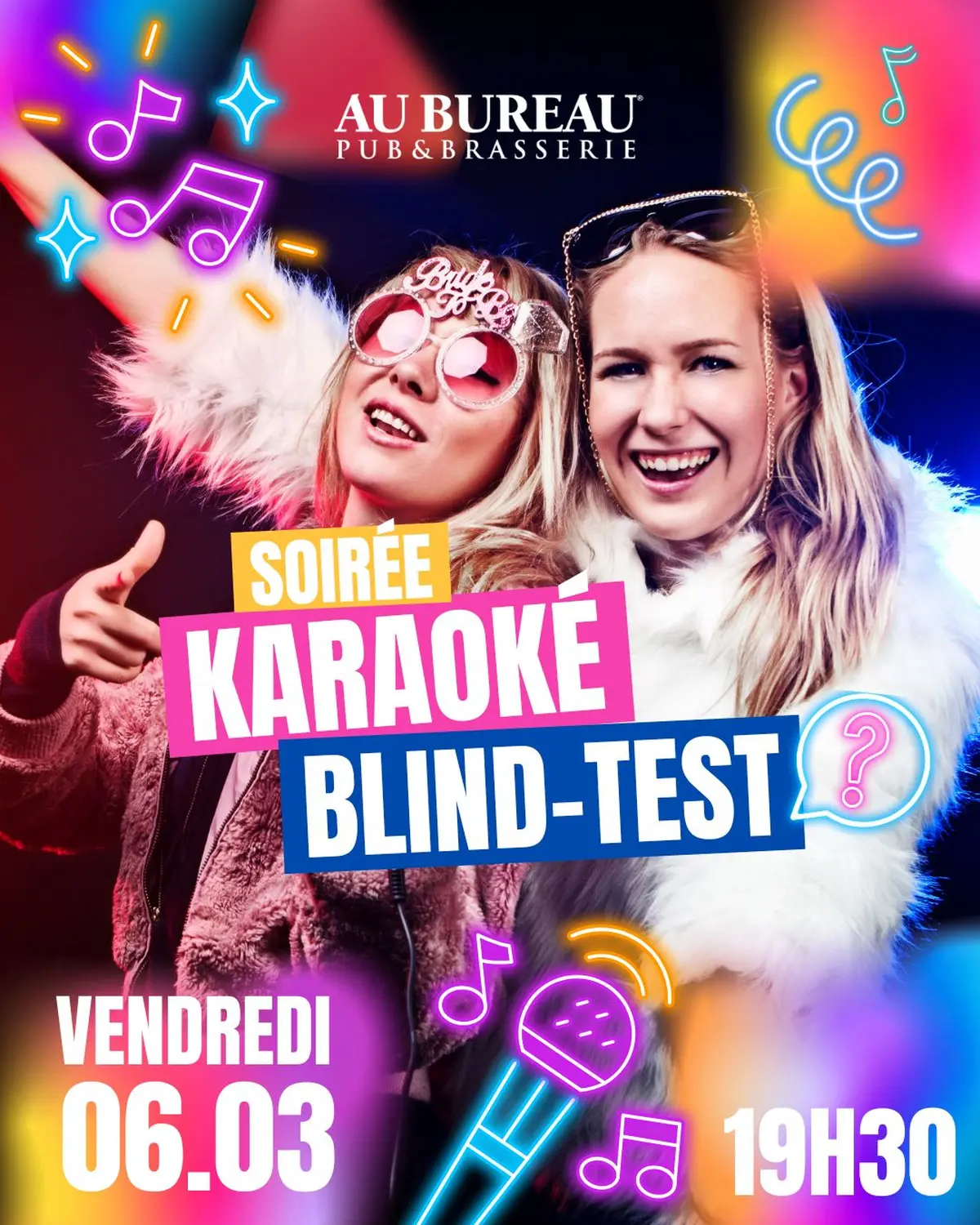 Blind Test & Karaoké à Illzach : une soirée festive chez Au Bureau