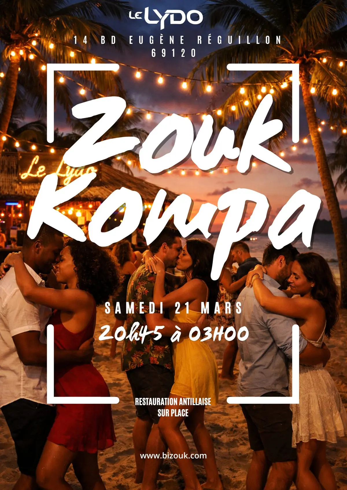 Soirée Zouk & Kompa rétro au Lydo 