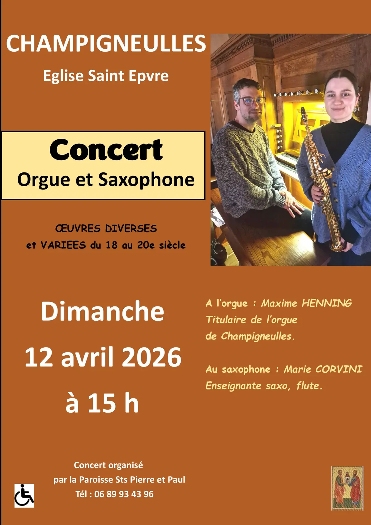 Concert d'Orgue et de Saxophone