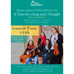 Concert Musique Baroque - A Time for a Song and a Thought 