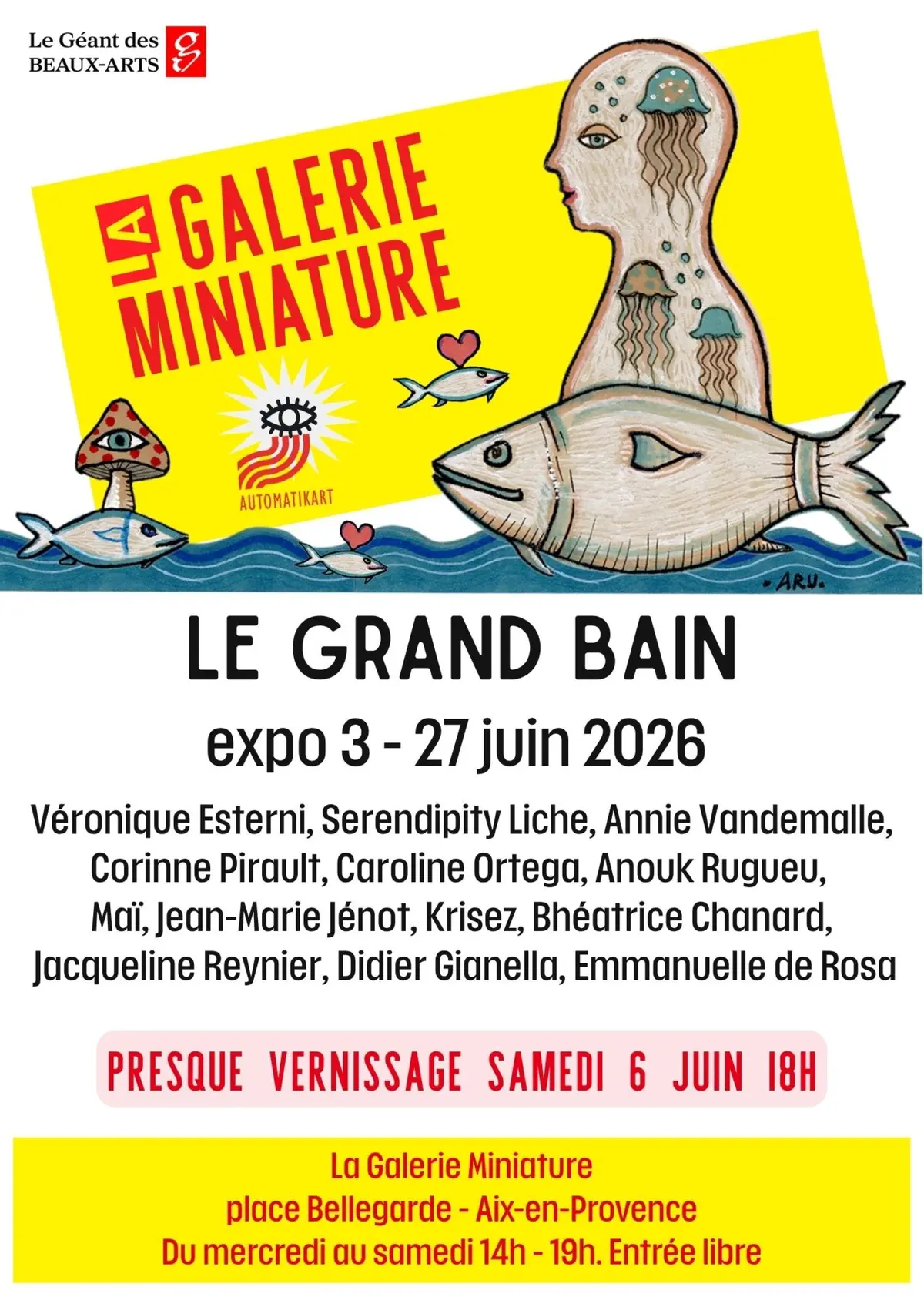 Le grand bain de juin - Exposition collective