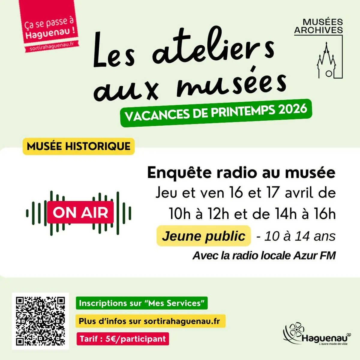 Atelier Jeune public Enquête radio au musée