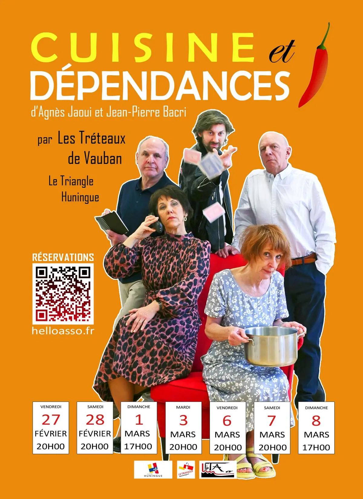 Cuisine et dépendances d'A. Jaoui et J.P. Bacri par les Tréteaux de Vauban 