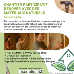 Atelier participatif : rénover avec des matériaux naturels