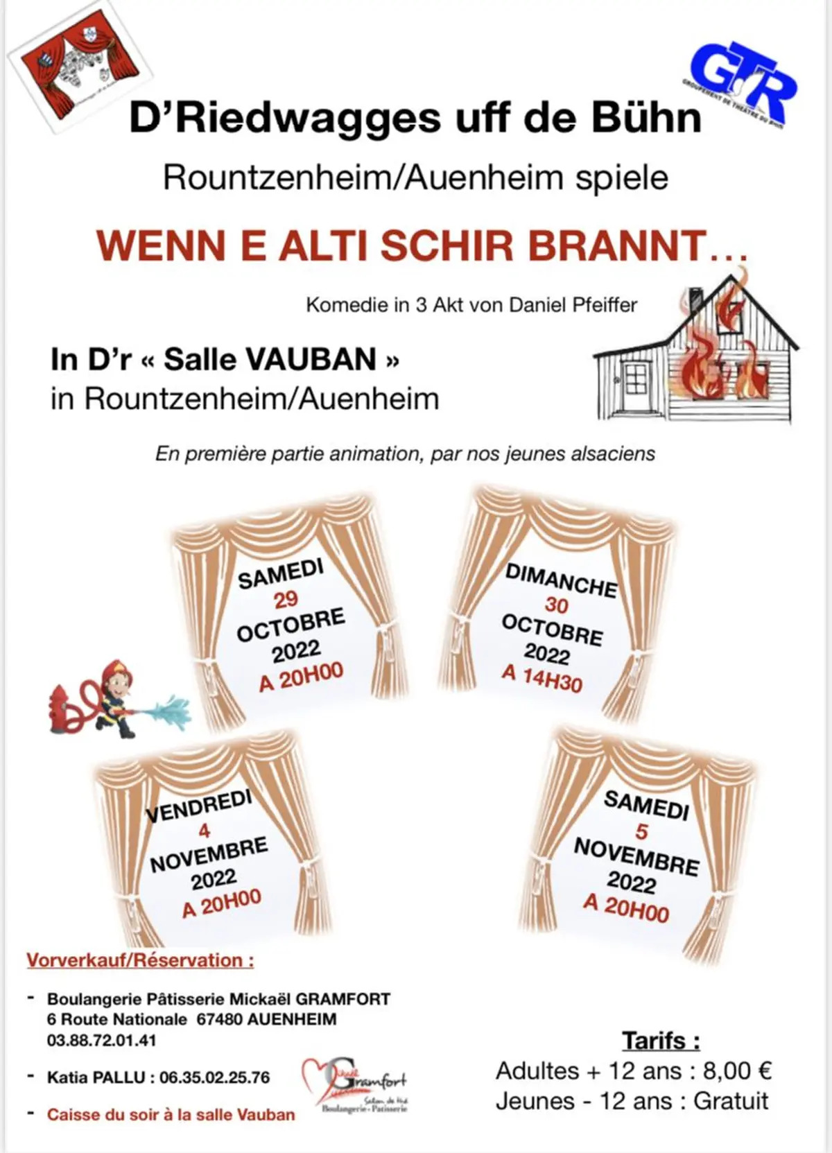 D’Riedwagges uff de bühn