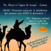 Les Rois Mages et leur dromadaire arrivent dans le quartier Saint-Joseph !