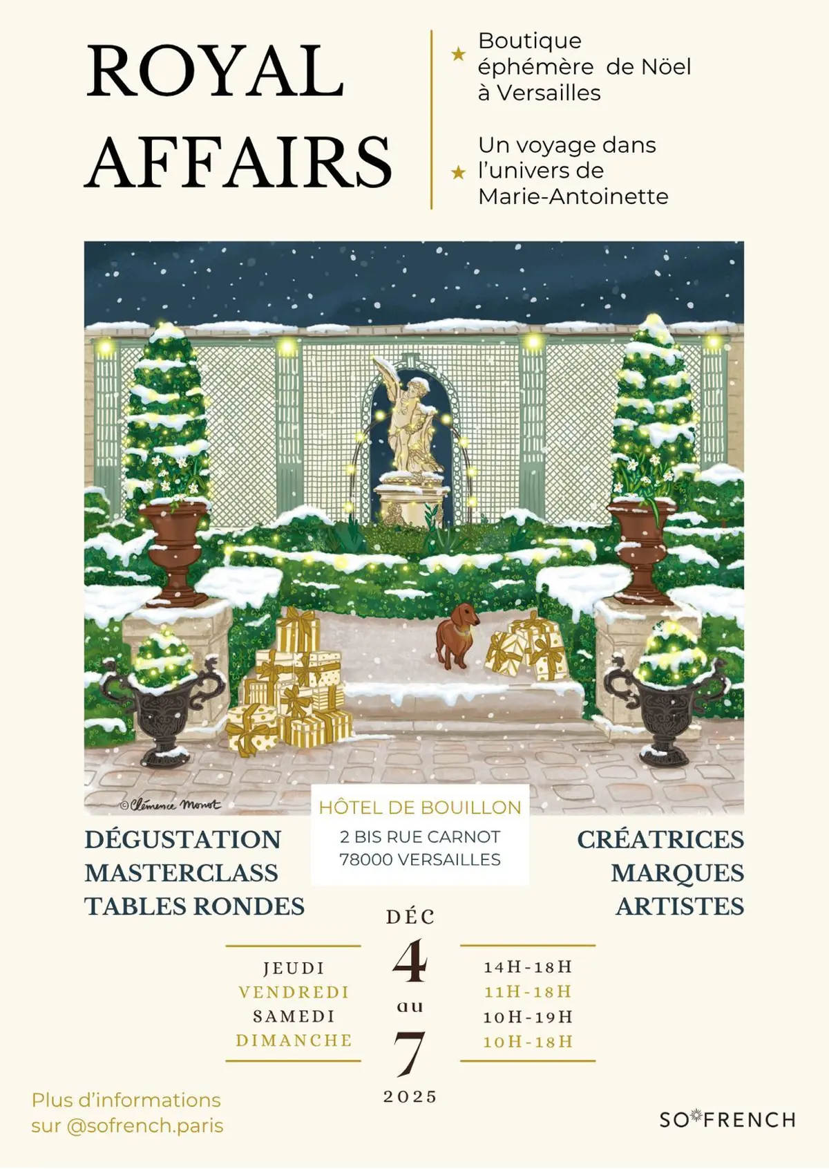 Royal Affairs, boutique éphémère de Noël