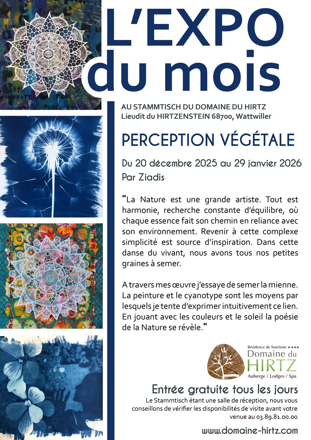 Perception végétale par Ziadis au Domaine du HIRTZ