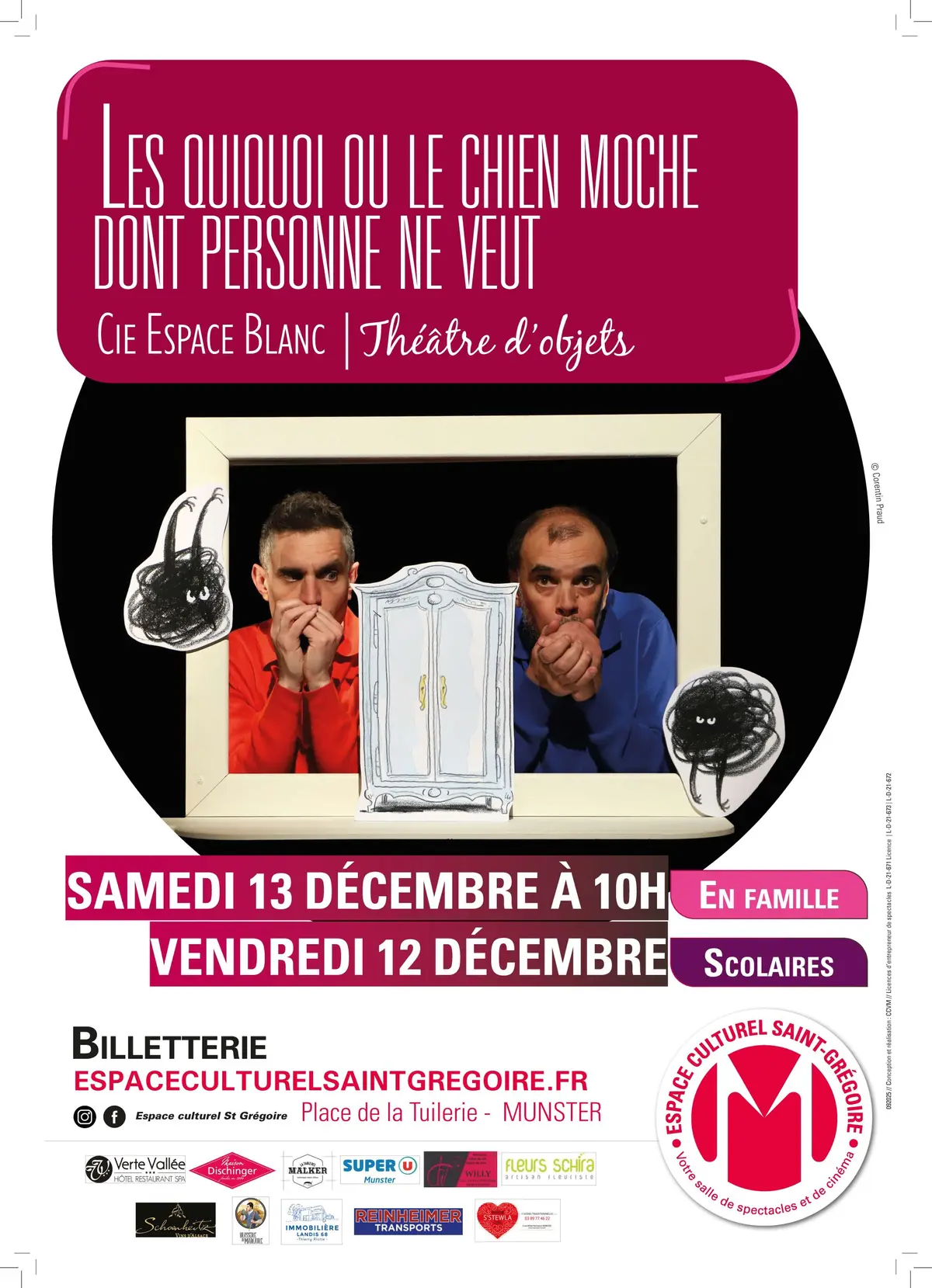 LES QUIQUOI ET LE CHIEN MOCHE dont personne ne veut - Cie Espace Blanc