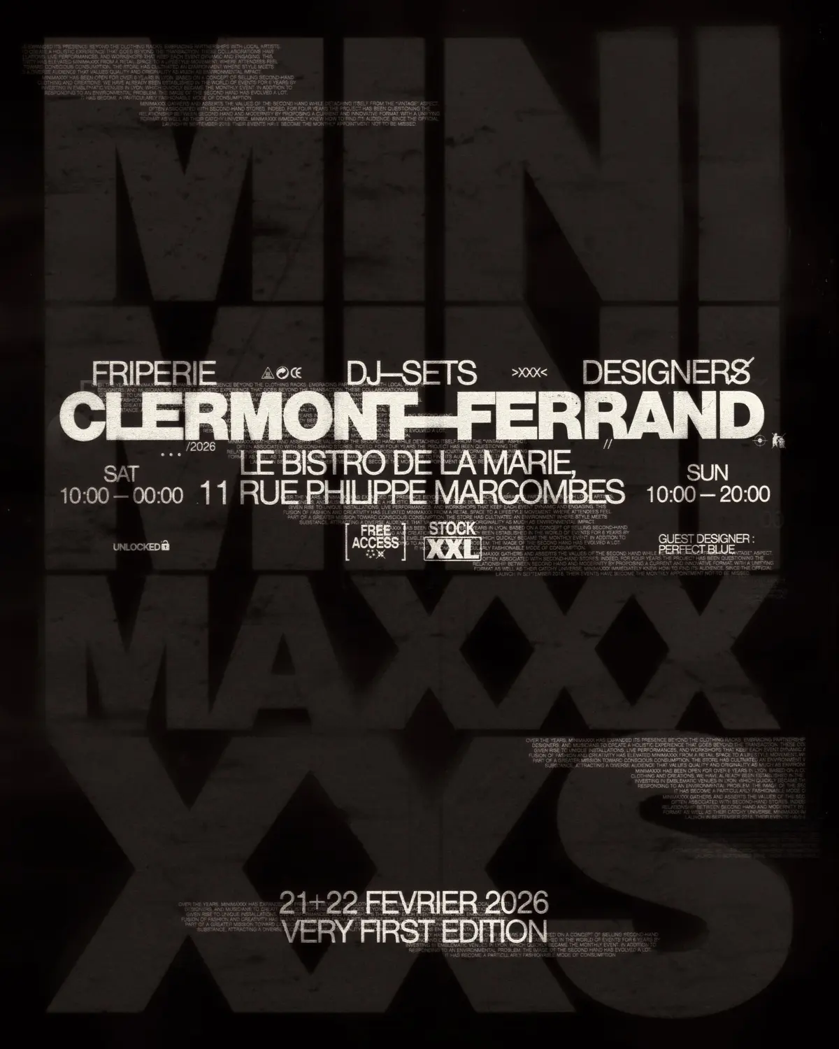 MINIMAXXX — Friperie + Dj-Sets + Designers