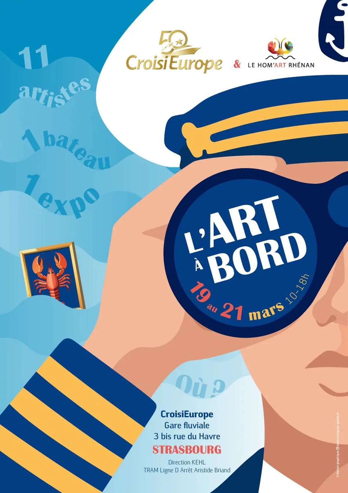 L'ART à BORD - Exposition d'Art Contemporain - 50 ans de CroisiEurope