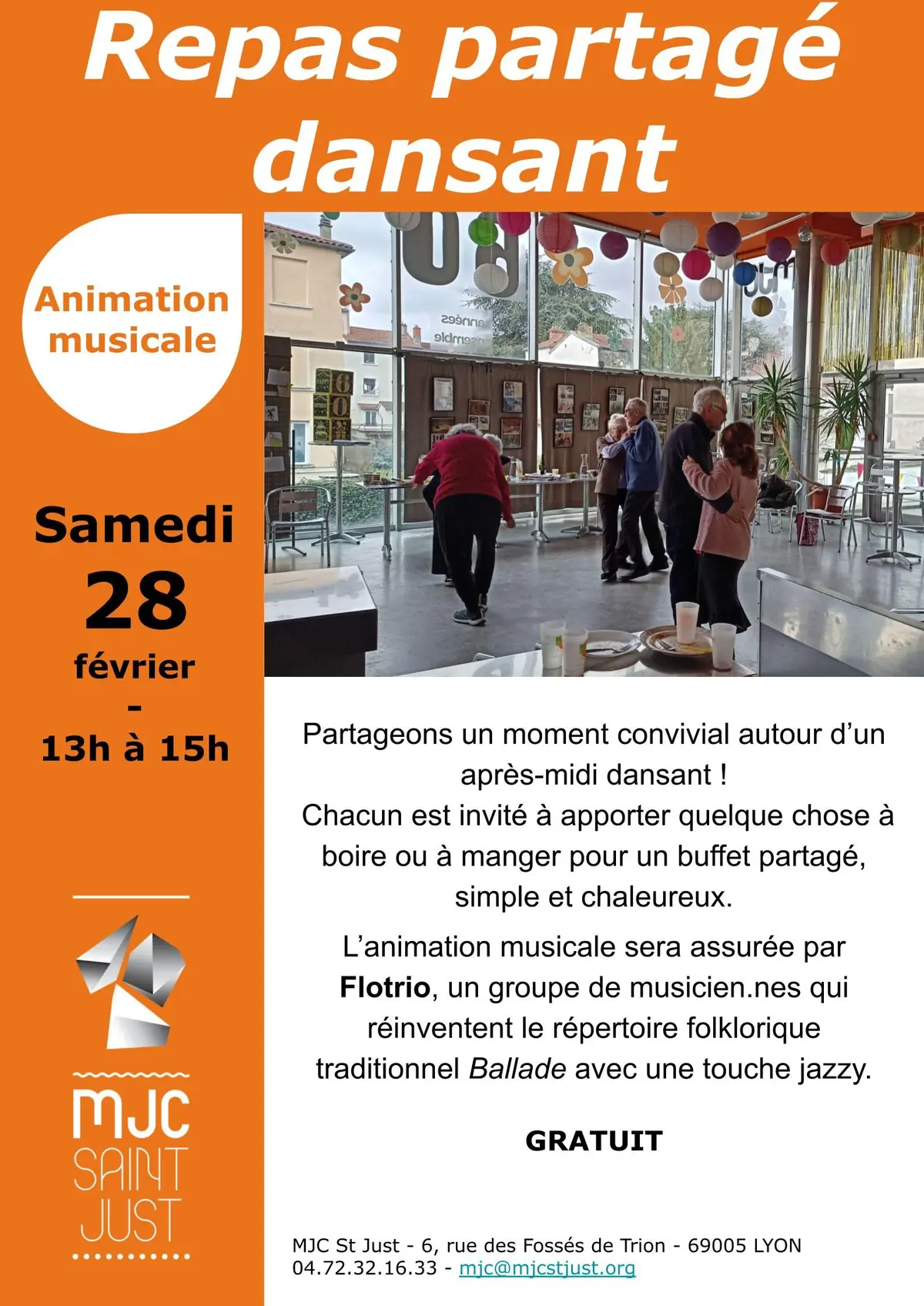 Repas partagé dansant