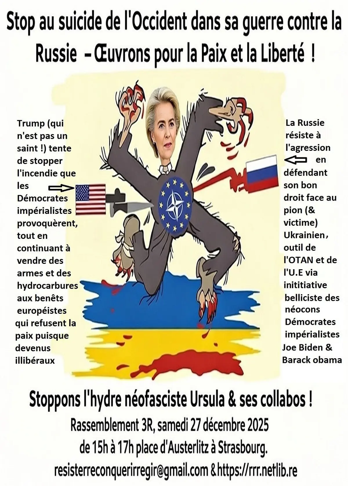 Stop au suicide de l’Occident dans sa guerre contre la Russie !