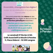 Sensibilisation à la précarité menstruelle