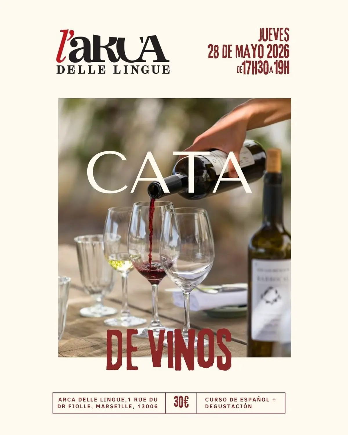 Atelier dégustation vin en espagnol
