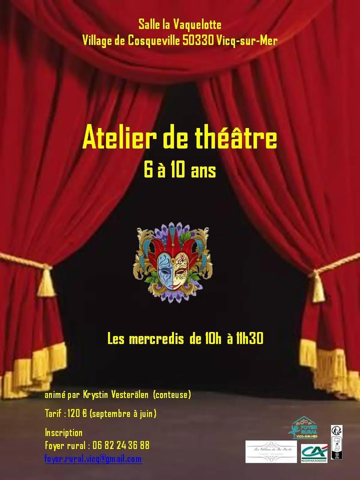atelier théâtre pour les enfants de 6 à 10 ans