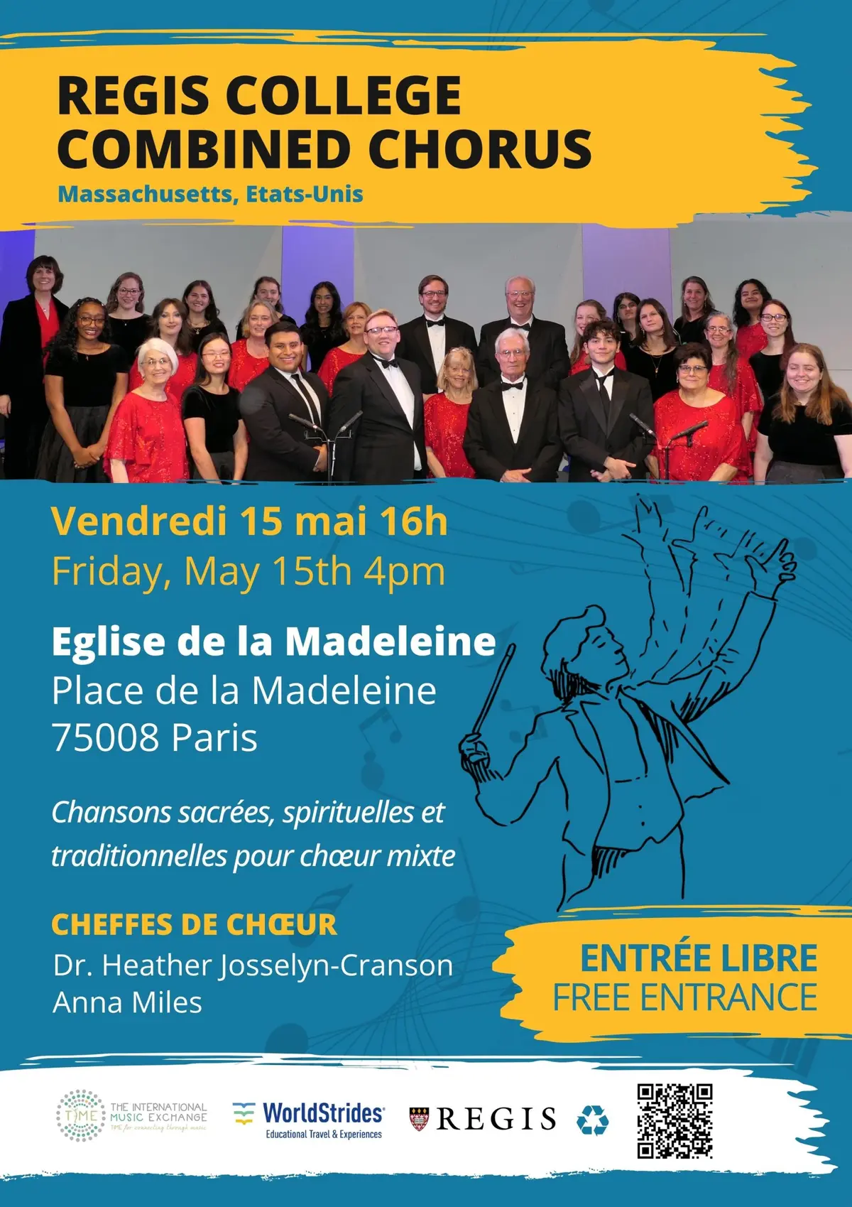 Regis College Combined Choirs à l'Église de la Madeleine