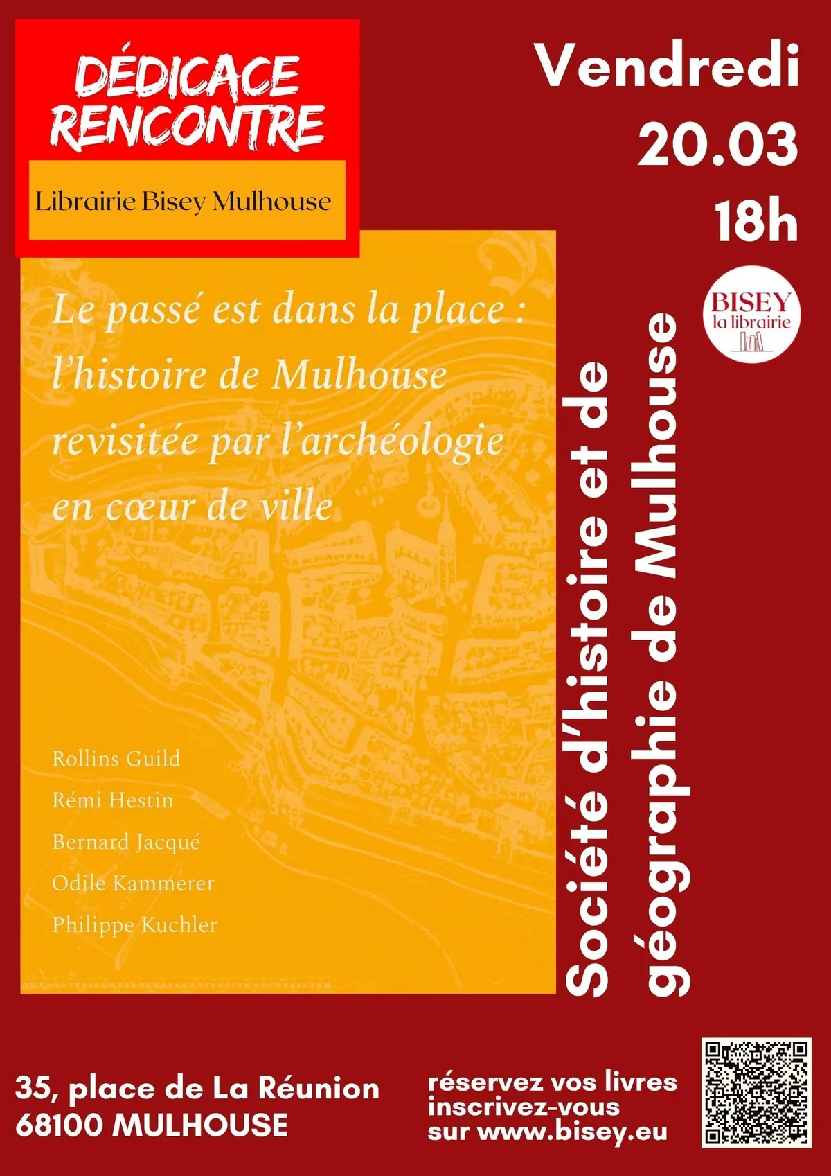 Dédicace et rencontre avec la société d'histoire et de géographie de Mulhouse 