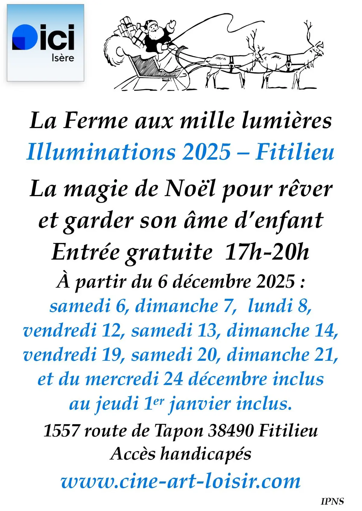 Le monde enchanté de la Ferme aux Mille Lumières 2025 à Fitilieu