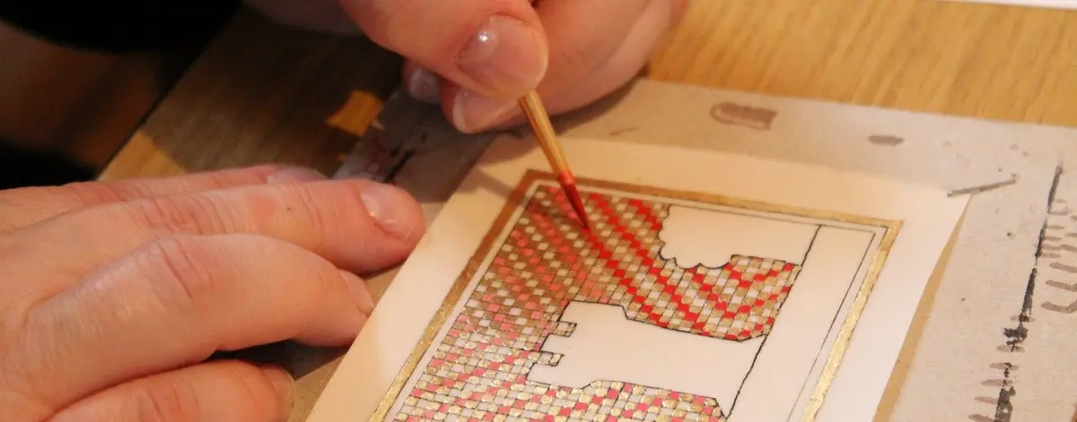 Atelier d'enluminure avec  Thierry Mesnig