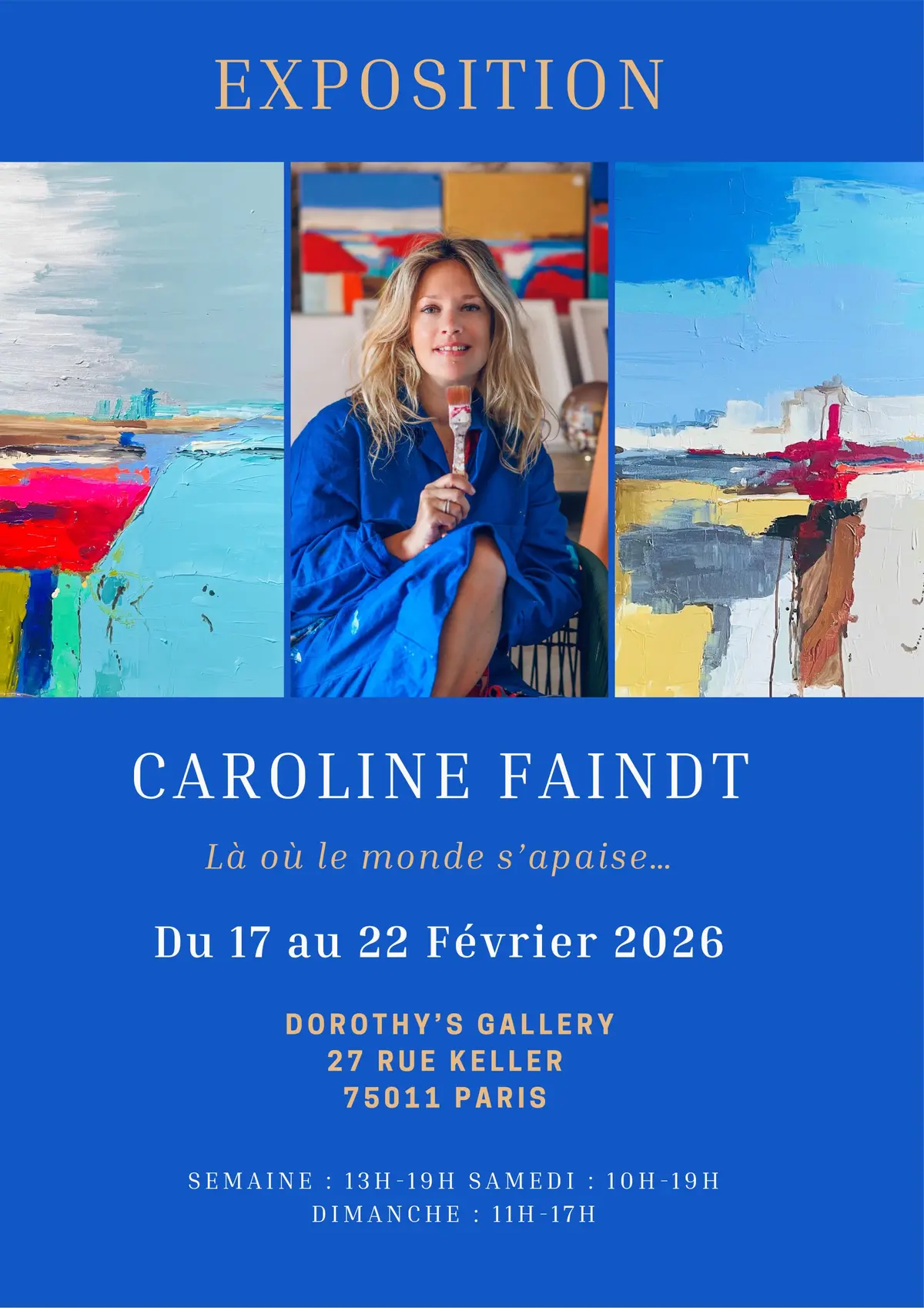 Exposition Caroline Faindt  Là où le monde s’apaise…