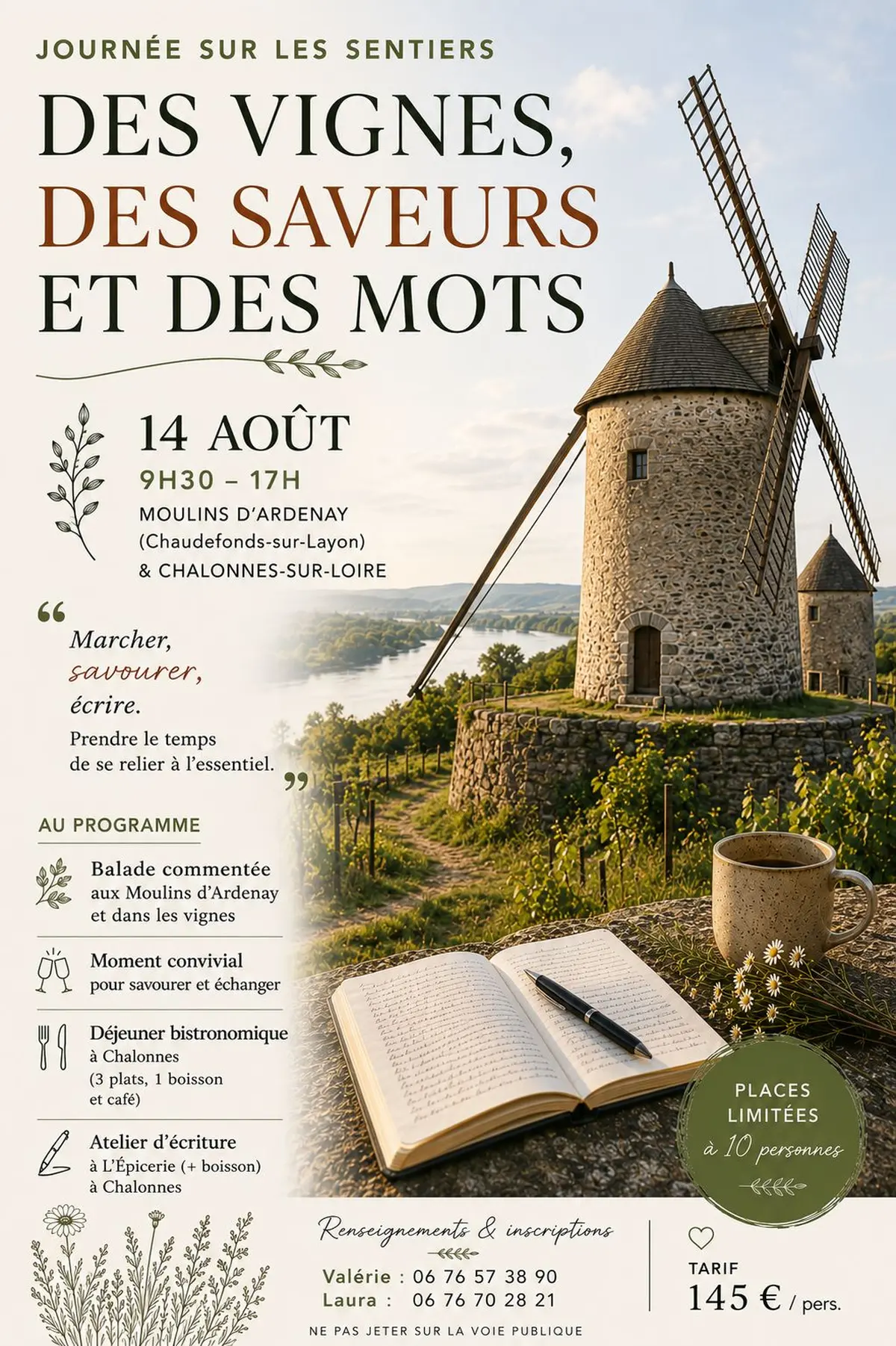 Des vignes, des moulins, des saveurs et des mots