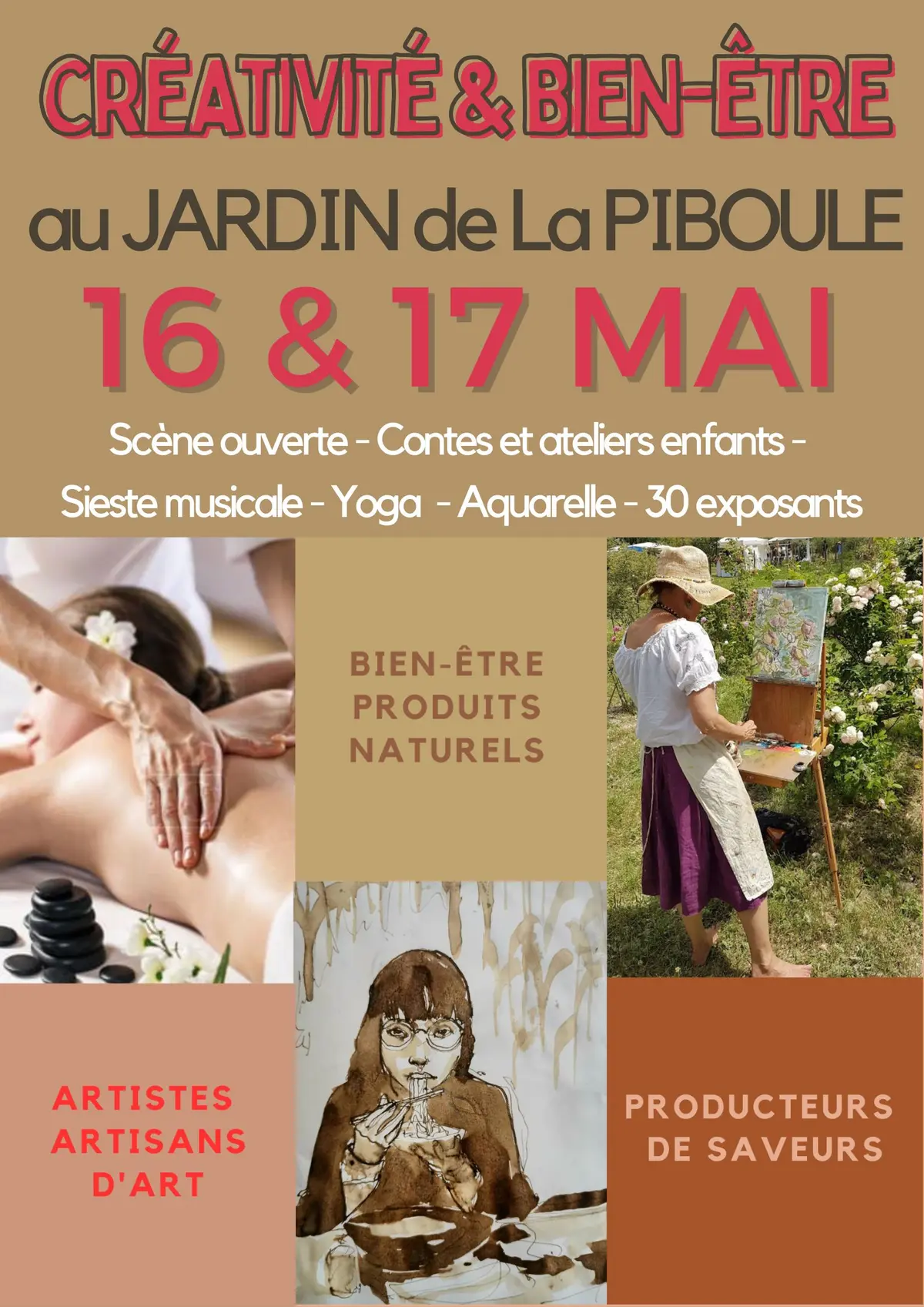 Créativité & Bien être au jardin de la Piboule