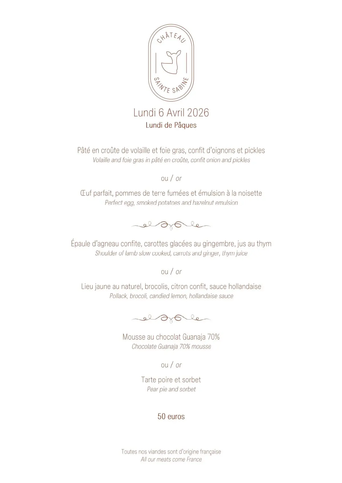 Pâques au Château Sainte Sabine