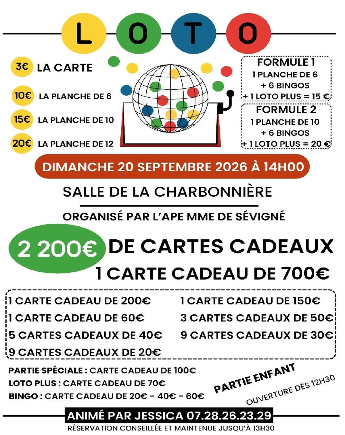 Super Loto animé par Jessica