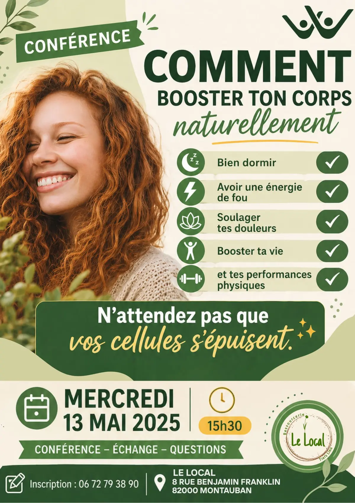 Conférence Comment booster mon corps naturellement?