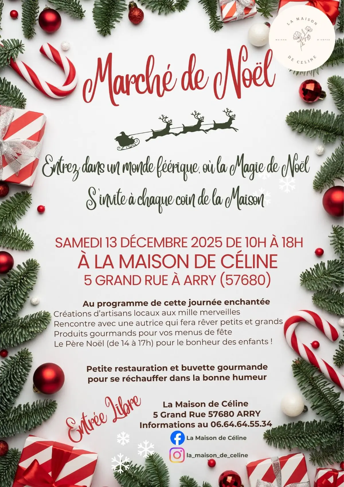 Marché de Noël à La Maison de Céline