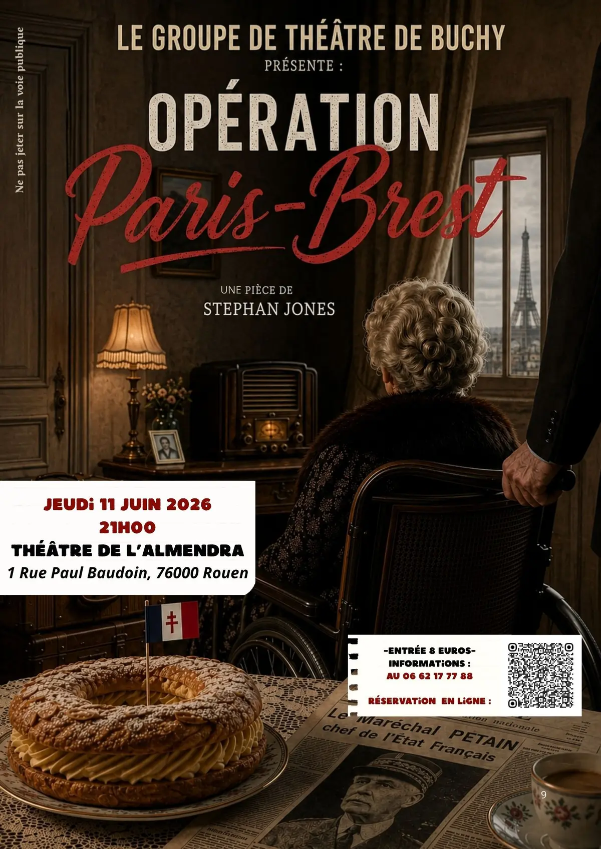 Théâtre Opération Paris Brest pièce écrite et mise en scène par Stéphan Jones