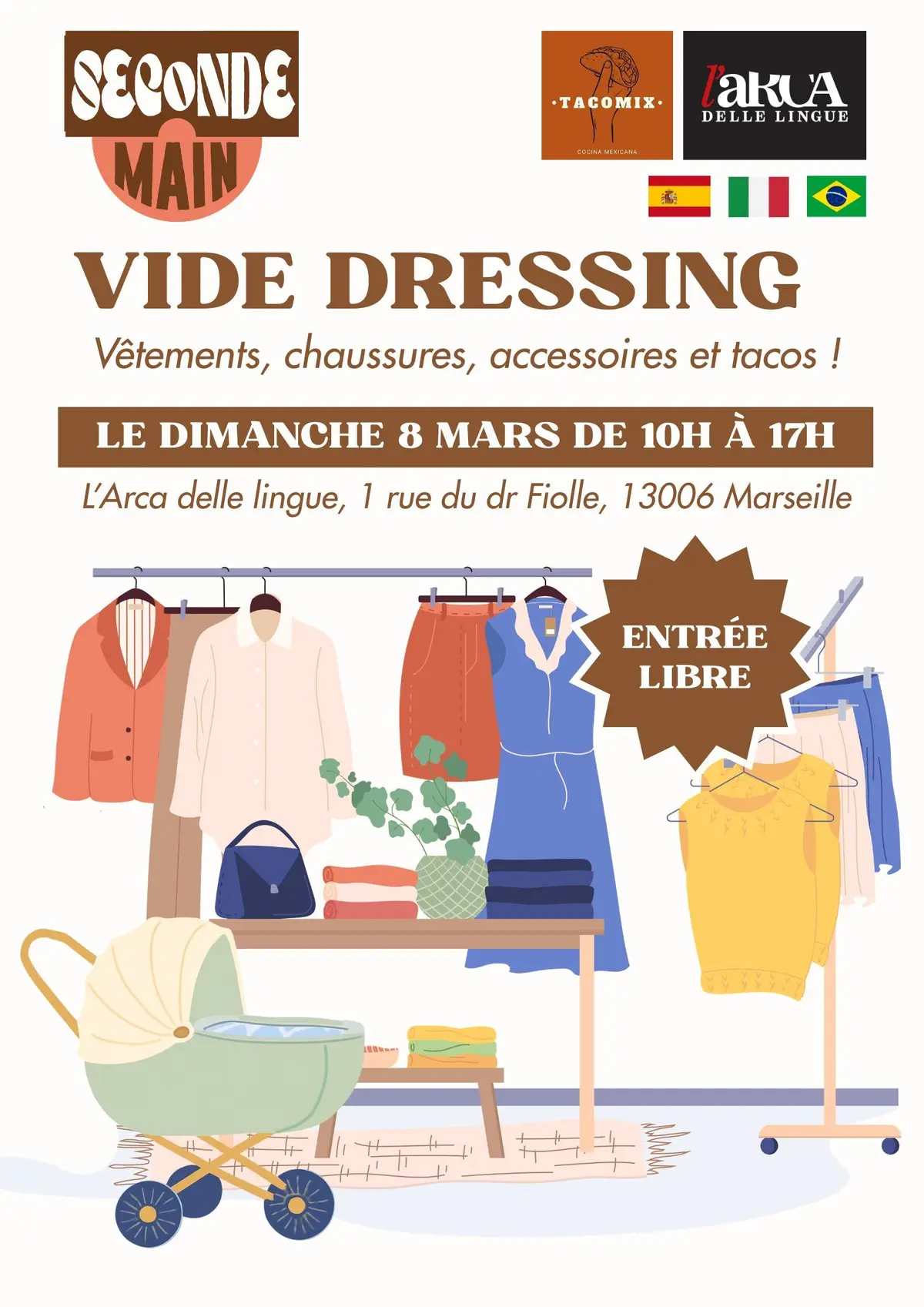 Vide-dressing  : mode responsable, saveurs et ambiance hispanophone