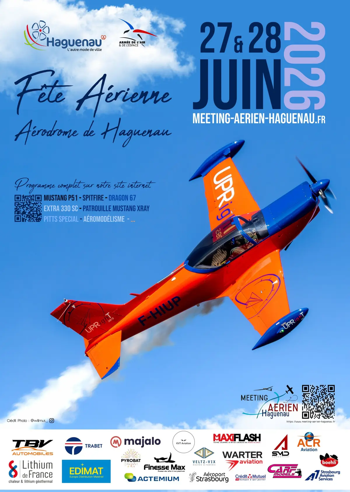 Fête Aérienne les 27 - 28 juin 2026 - Aérodrome de Haguenau - Meeting Aérien