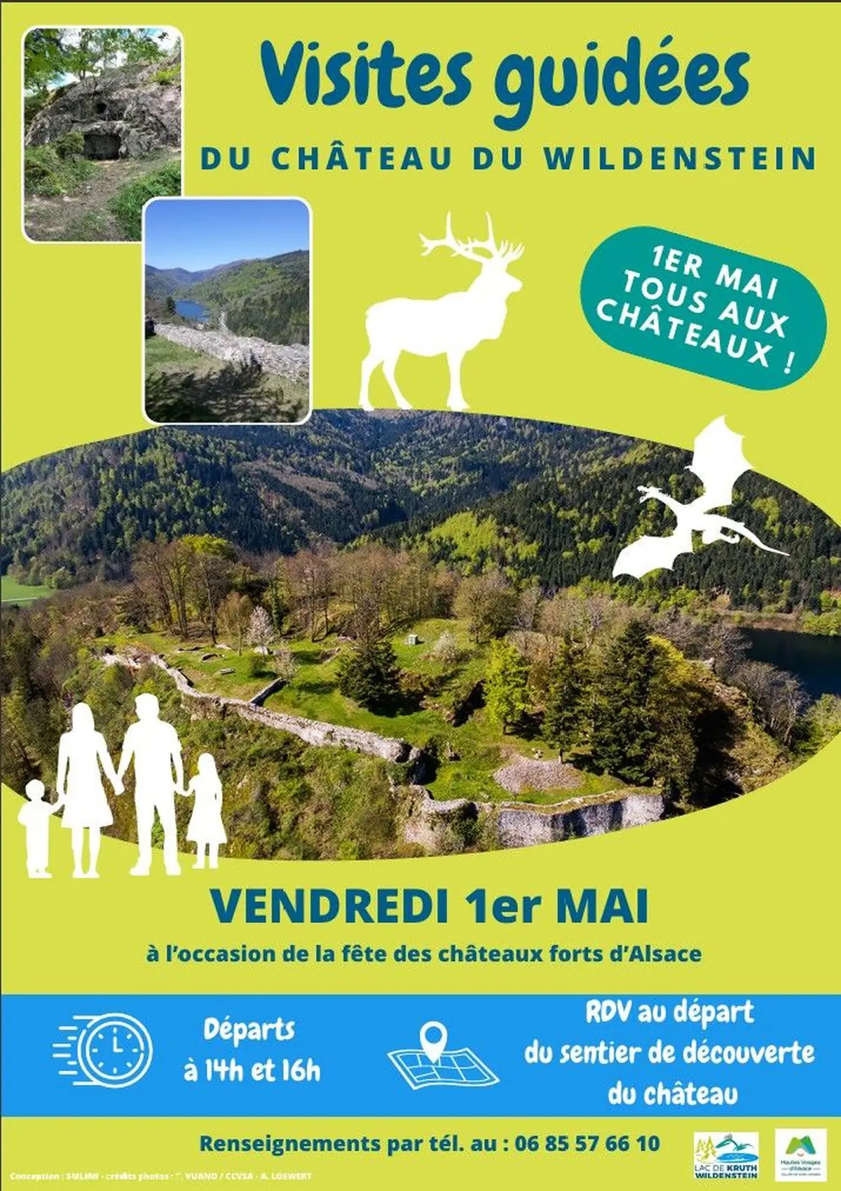 Visites guidées et contées au Château du Wildenstein (commune de Kruth)