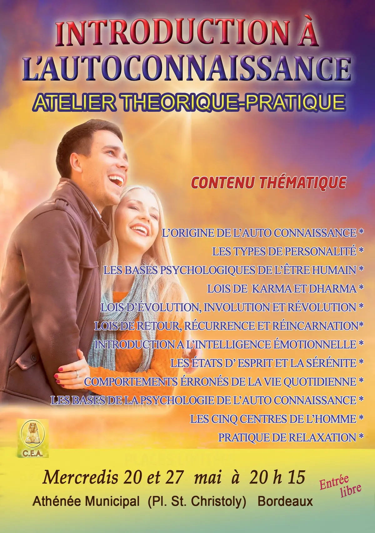 Introduction à l'Autoconnaissance.  Atelier théorique pratique 
