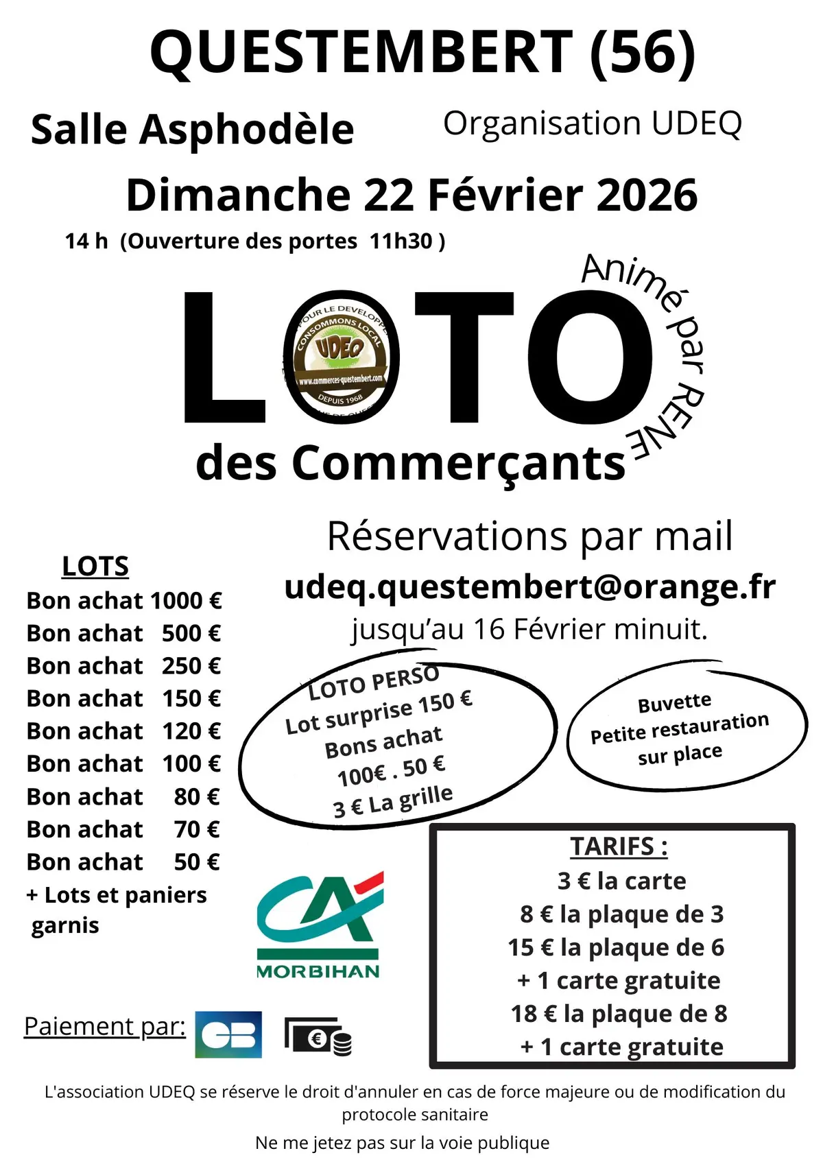 Super LOTO des Commerçants UDEQ