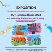 Exposition d\'Art dans le Hall de l\'Hôpital d\'enfants du CHRU de Nancy