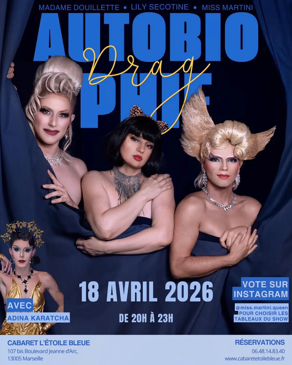 Show autobioDRAGphie - Samedi 18 avril