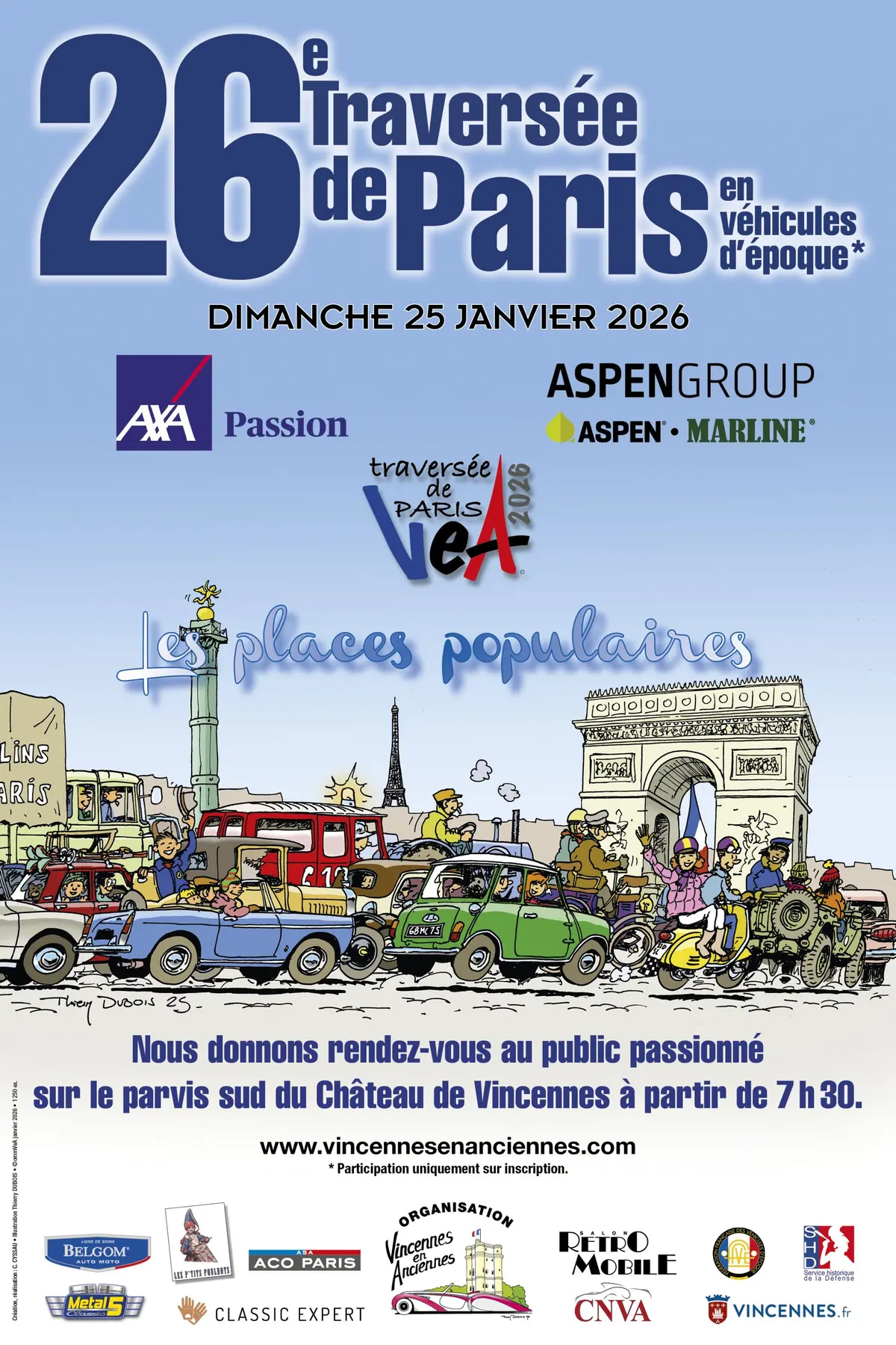 26e Traversée de Paris en véhicules d'époque