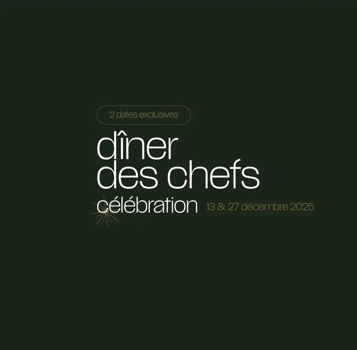 Dîner des chefs : célébration