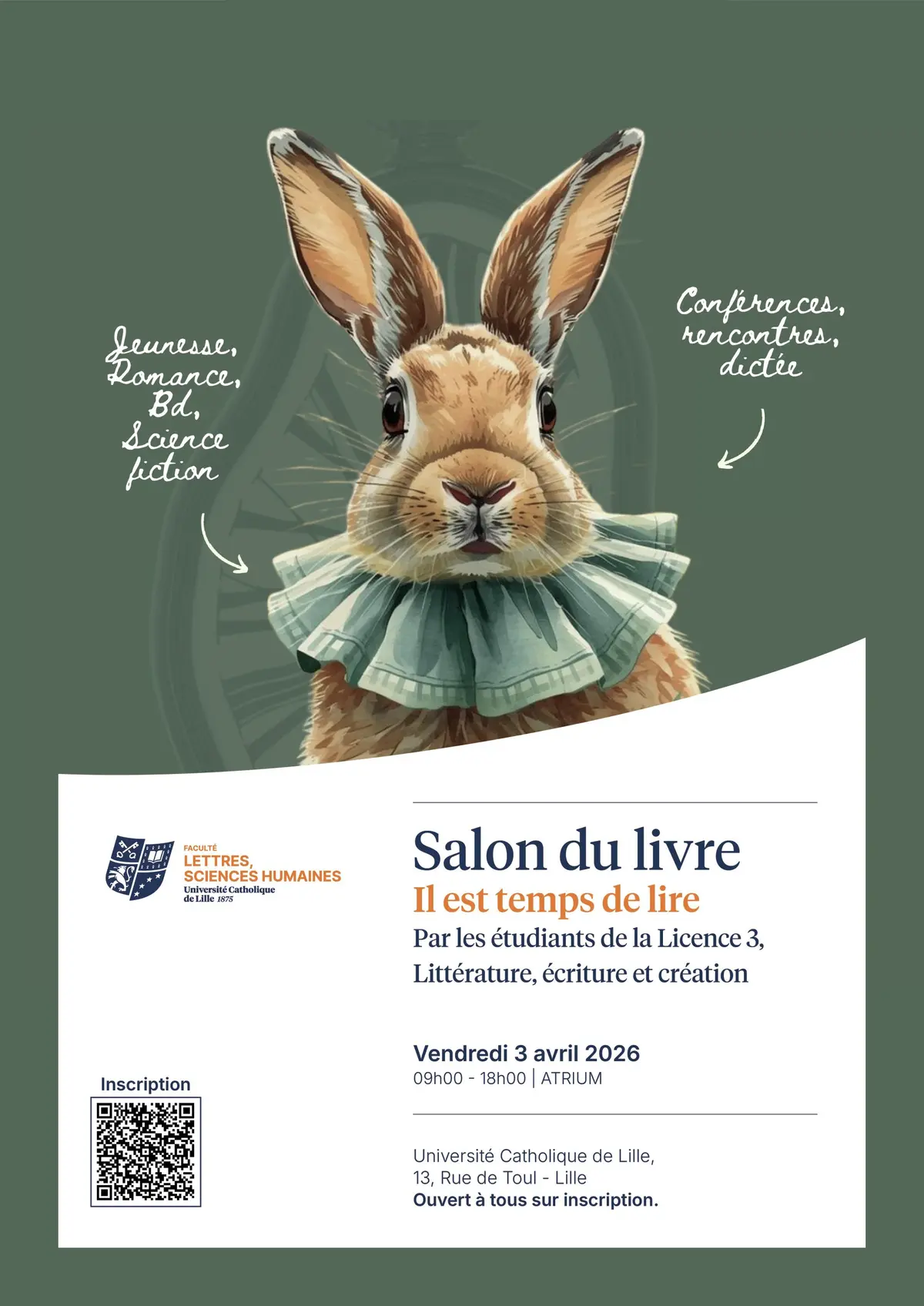 Salon du livre de L'Université Catholique de Lille 