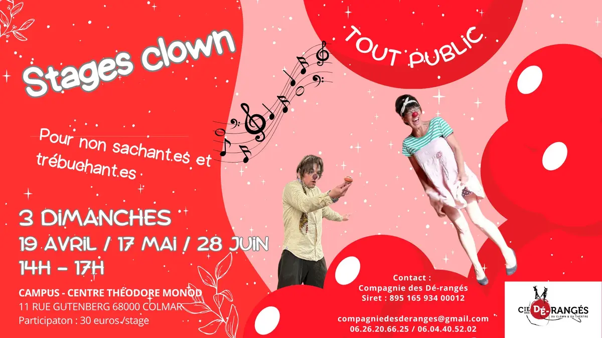3 stages clown-théâtre à Campus - Colmar