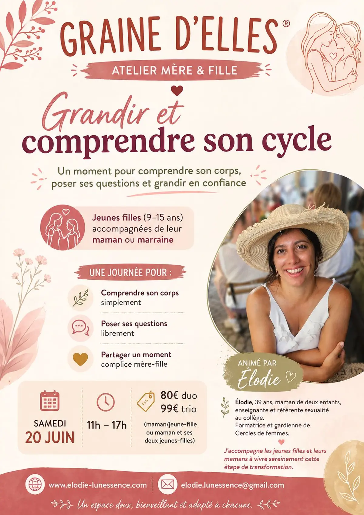 Atelier mère/fille - Geandir et comprendre son cycle