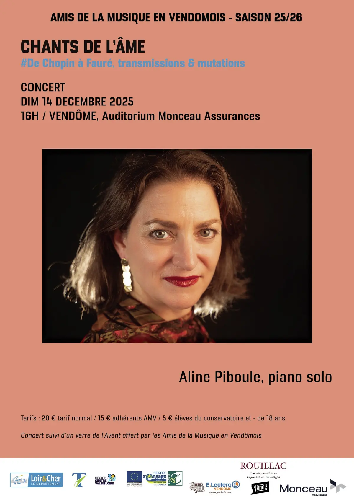 Concert CHANTS DE L’ÂME – De Chopin à Fauré